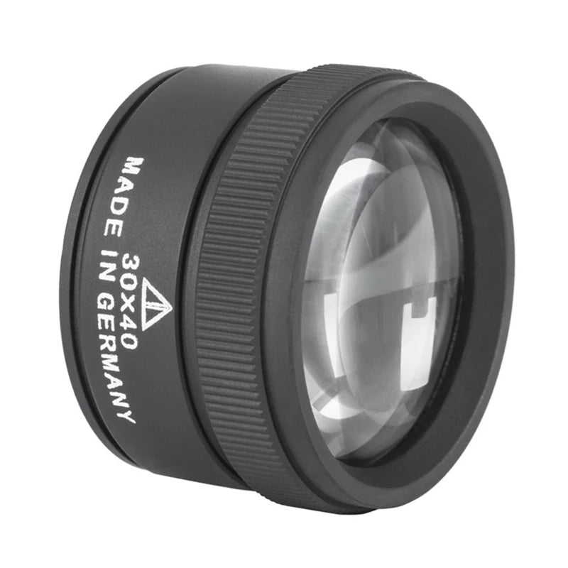 30x Metal Magnifier Loop – Jewelry Identification & Repair Microscope for Circuit Boards & Watches