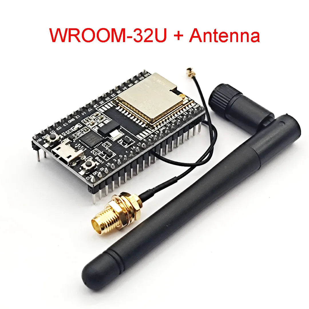 ESP32-WROOM-32U WROVER WiFi Module with 2.4G Antenna — ESP32 Development Board