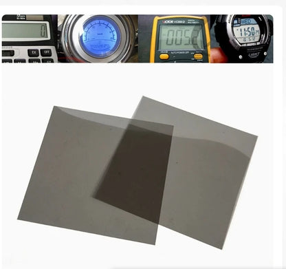 18 × 18cm Polarizing Film Sheet - LCD Screen Repair Polarizer for Watches, Multimeters and Calculators