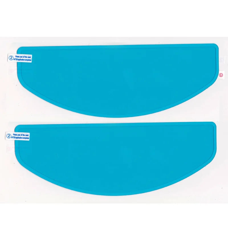 4PCS Universal Motorcycle Helmet Anti-Fog & Rainproof Film - Clear Coating Sticker for Helmet Accessories