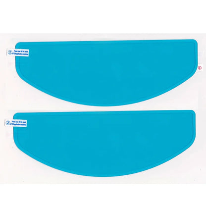 4PCS Universal Motorcycle Helmet Anti-Fog & Rainproof Film - Clear Coating Sticker for Helmet Accessories