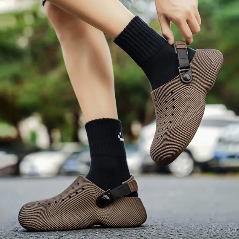 Men’s 3D Platform Sport Sandals - 2026 Summer Slip-On Non-Slip EVA Beach Shoes