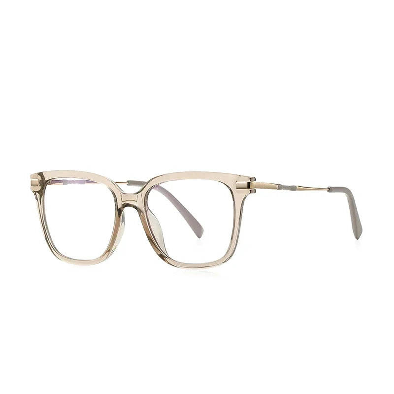 VICKY Women’s Reading Glasses - Anti Blue Light Geometric Pink Frame Prescription Eyewear PFD2129