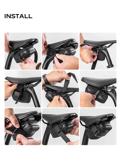 ROCKBROS Mini Bicycle Saddle Bag – Lightweight 0.35L Portable Multi-Function Cycling Handbag & Bike Accessory