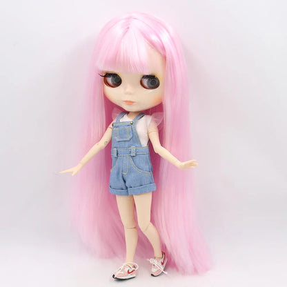ICY DBS Blyth Doll – 1/6 BJD Customized Nude Joint Body, White Skin Glossy & Matte Face, 30cm Girl Toy Gift