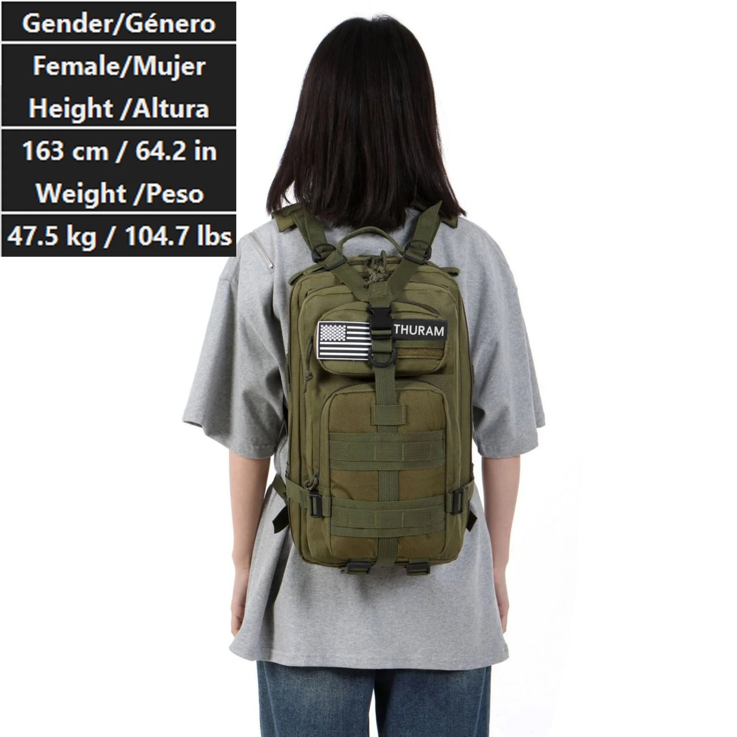 30L/50L Waterproof Nylon Backpack – 1000D Tactical Outdoor Bag for Camping, Hiking, Fishing & Hunting