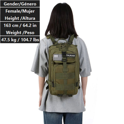 30L/50L Waterproof Nylon Backpack – 1000D Tactical Outdoor Bag for Camping, Hiking, Fishing & Hunting