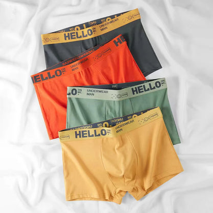 Men’s Cotton Boxer Shorts – Sexy U-Convex Underwear Panties, Comfortable Male Underpants with Free Shipping