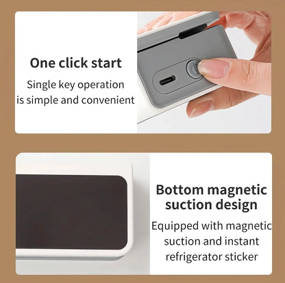 Mini Rechargeable Bag Sealer - Portable Handheld Heat Sealing Machine for Food Storage & Packaging