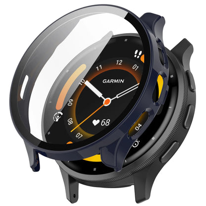 2-in-1 Tempered Glass Screen Protector + Hard Case for Garmin Venu 3/3S – Full Coverage Bumper Shell Accessory