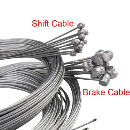 MTB Bicycle Brake Cable Set - 2M Gear Shifter Speed Line Inner Wire for Road Bike & Fixed Gear Cycling Repair