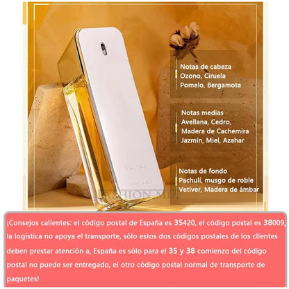 Hot Million Gold Perfume for Men & Women, Seductive Leather Notes, 100ml Valentine's Day Gift