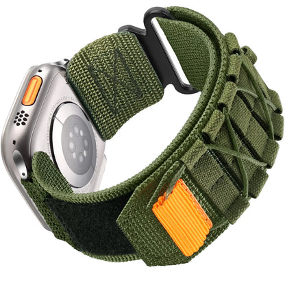 Tactical Nylon Strap for Apple Watch – Alpine Trail Loop Band for 40-49mm Series Ultra2, 11, 7-9, SE