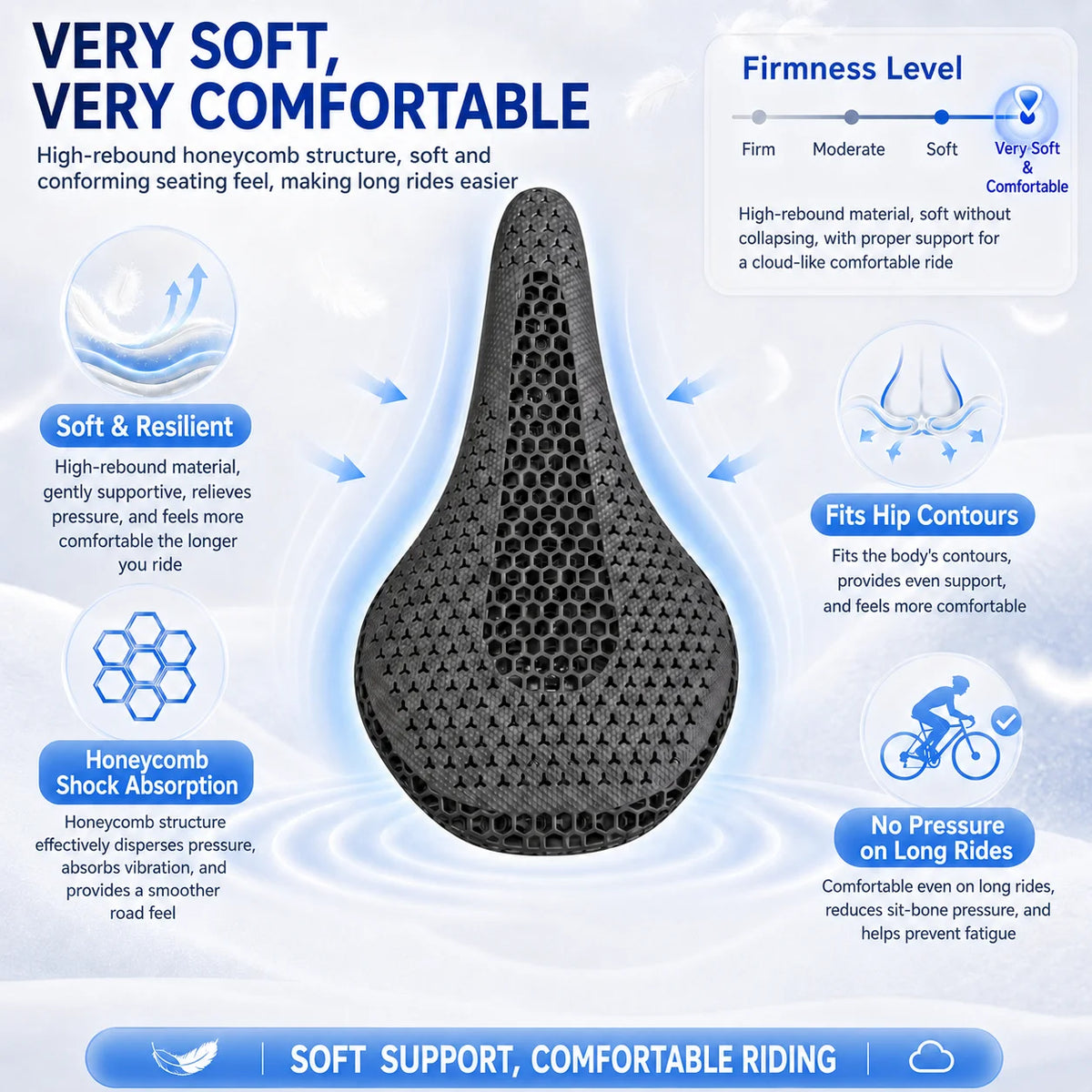 2026FKFB Ultra Full Carbon 3D Printed Bike Saddle - 185g Toray T800 Carbon Fiber MTB Cycling Seat, 145mm