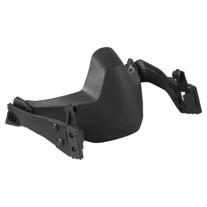 BOOIU Tactical Half-Face Folding Mask - Adjustable Nylon Protective Mask for Airsoft, Paintball, Hunting, and Wargame Gear