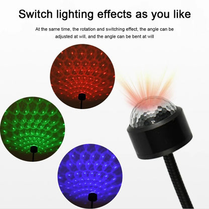 Mini LED Car Roof Star Night Light Projector - USB Galaxy Atmosphere Lamp for Auto Roof and Room Ceiling Decor