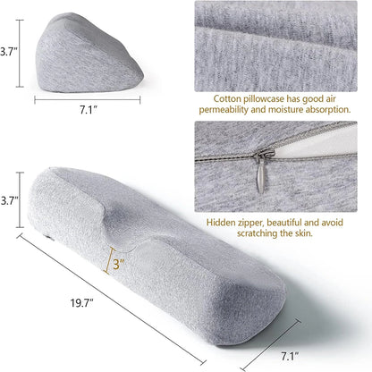 Ergonomic Memory Foam Cervical Pillow | Orthopedic Contour Neck Pillow for Side Sleepers | Supportive Bed Sleeping Pillow