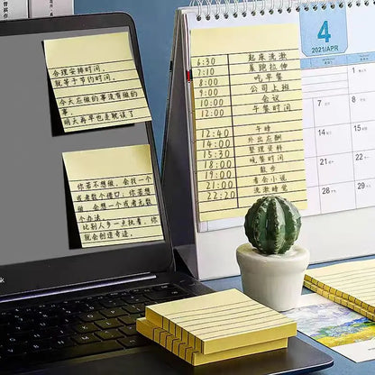 200-Sheet Sticky Note Set - 4-Color Self-Adhesive Writing Pads and Page Markers for Students, Office, and Study Organization