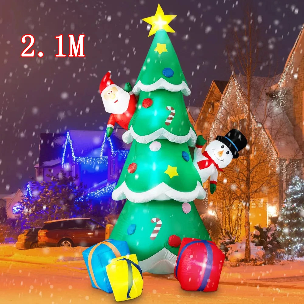 Christmas Inflatable Decoration – LED Light Toy Ornament for Xmas Party, New Year, Indoor and Outdoor Garden Decor