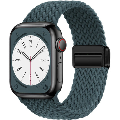 Braided Magnetic Strap for Apple Watch — Compatible with 38mm, 40mm, 41mm, 44mm, 45mm, 49mm Series SE, 7, 6, 8, 9, 10 & Ultra2
