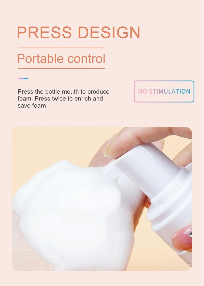 Lash Super Concentrate Mousse – Gentle Eyelash Shampoo Foam for Extensions & Makeup Tools