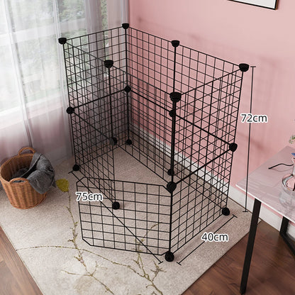 Indoor Dog Cage Wire Mesh Fence – Teddy Pet Escape Barrier