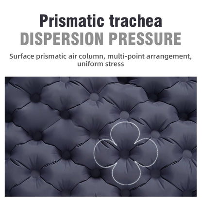 PACOONE Outdoor Camping Double Inflatable Mattress - Extra Wide Ultralight Folding Sleeping Pad