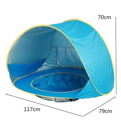 Portable Baby Beach Tent – UV Protection Sun Shelter for Infant, Outdoor Play & Swimming Pool Toy House