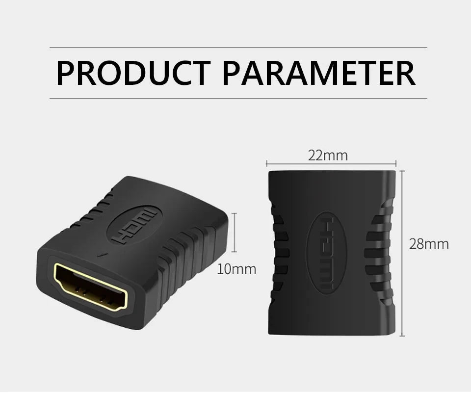 4K HDMI Extender Adapter – Female to Female Audio Video Converter for Monitor, Laptop, PS4/PS3, PC, TV HDMI Cable Extension
