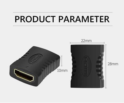 4K HDMI Extender Adapter – Female to Female Audio Video Converter for Monitor, Laptop, PS4/PS3, PC, TV HDMI Cable Extension