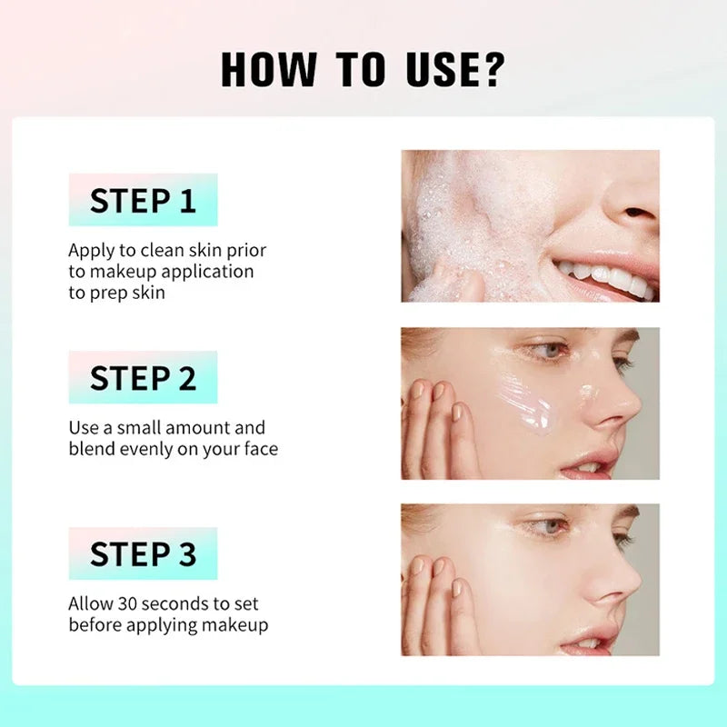 24ml Hydrating Makeup Primer – Moisturizing Gel Base for Dry Skin, Refreshing & Easy to Absorb, Smooth Natural Finish