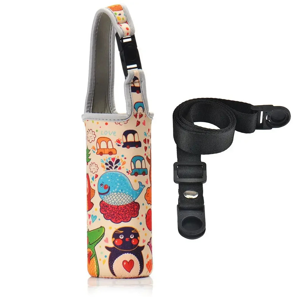 Universal Water Bottle Cooler Bag - Insulated High Capacity Pouch for Outdoor Travel, Camping & Hiking