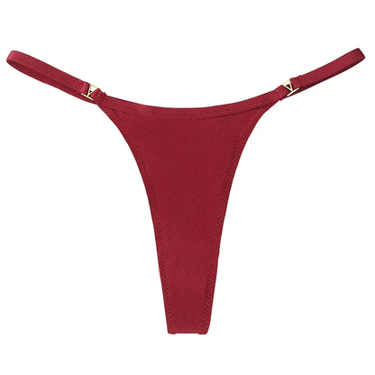 VKME Women’s Low Waist Cotton Thong Panties – Comfortable Sexy G-String Lingerie Underwear