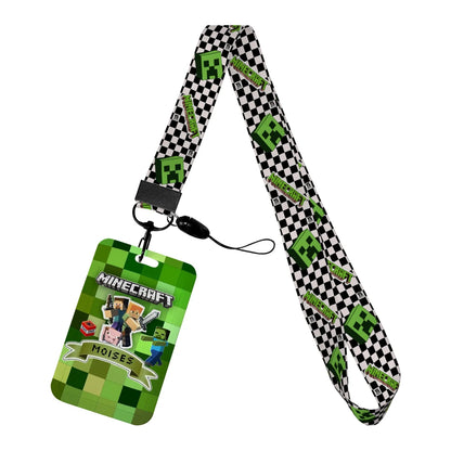 Cartoon Game Name Badge Holder Lanyard – Student ID & Credit Card Strap Gift