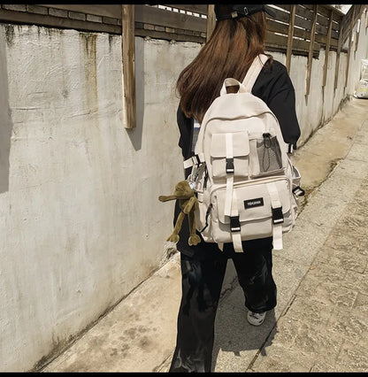 Multifunctional Teen Laptop Backpack – High-Quality Canvas School Bag for Boys & Girls