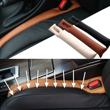 Car Seat Gap Filler – Soft Leather Padding, Universal Car Spacer Plug, Interior Organizer for Styling & Leak Prevention