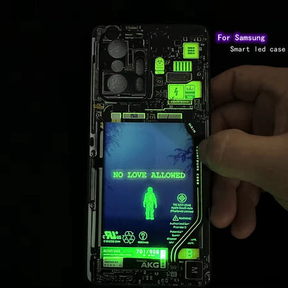 DIY Custom LED Phone Case - Glowing Anime Cartoon Cover for Samsung Galaxy A17, A16, A15, A14, A12, S20 FE, S21, S22, S23, S24, S25 & S26 Series