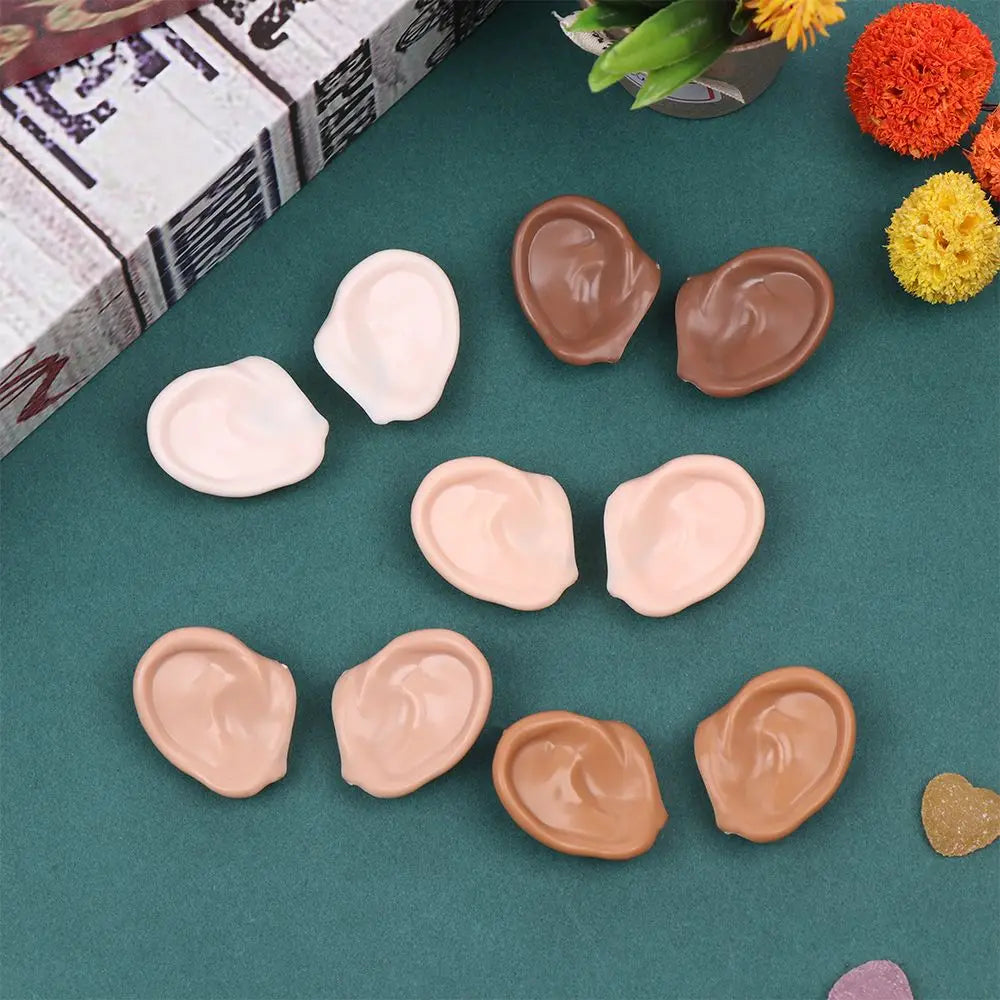 Blyth Doll Elf Ears – White, Tan, Dark & Black Skin Artificial Ear Accessories (Doll Only)