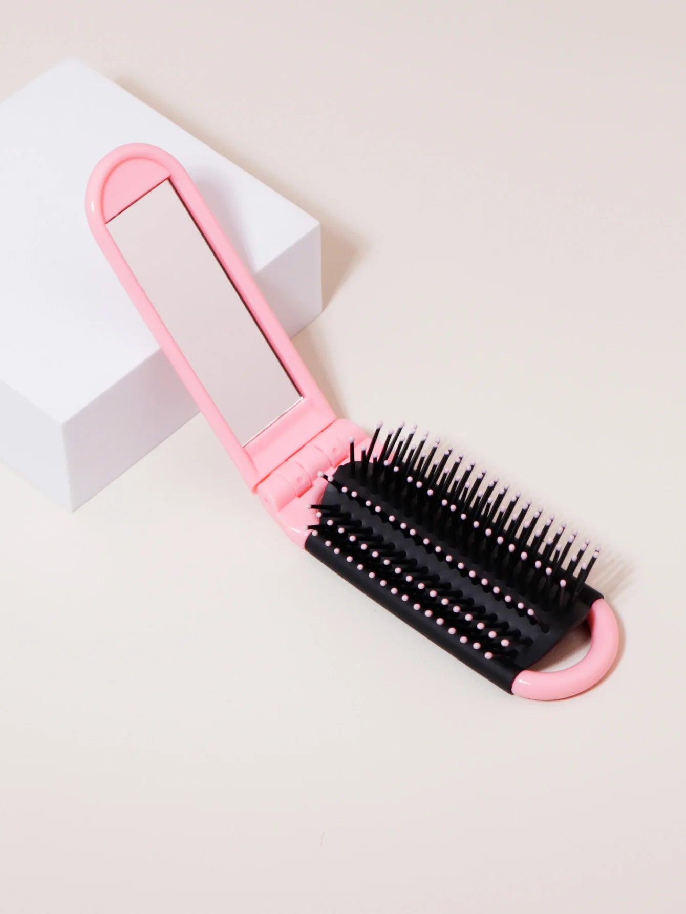 Folding Pocket Mirror Comb – Portable Travel Comb, Essential for On-the-Go Hair Care