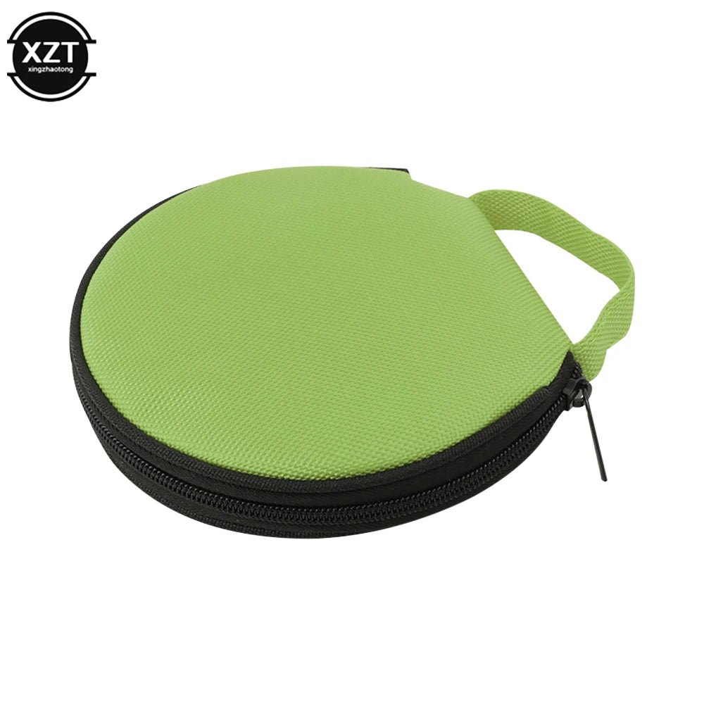 20-Disc Portable CD & DVD Storage Case - Oxford Cloth Zipper Organizer for Home & Car Use