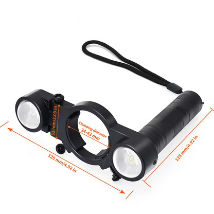 Universal Spray Gun Lighting | Adjustable Size Airbrush Light | Fill Light for Precise Spray Jobs - Searchlight Functionality