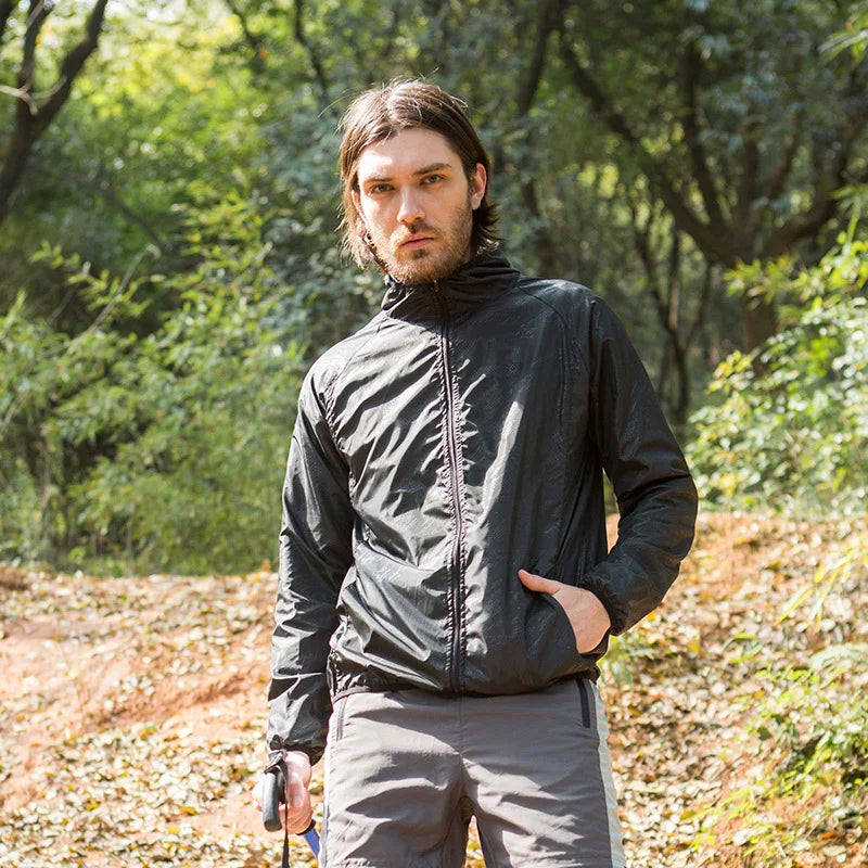 Unisex Waterproof Camping Jacket — Men & Women Windbreaker, Raincoat for Hiking, Climbing, and Sun Protection