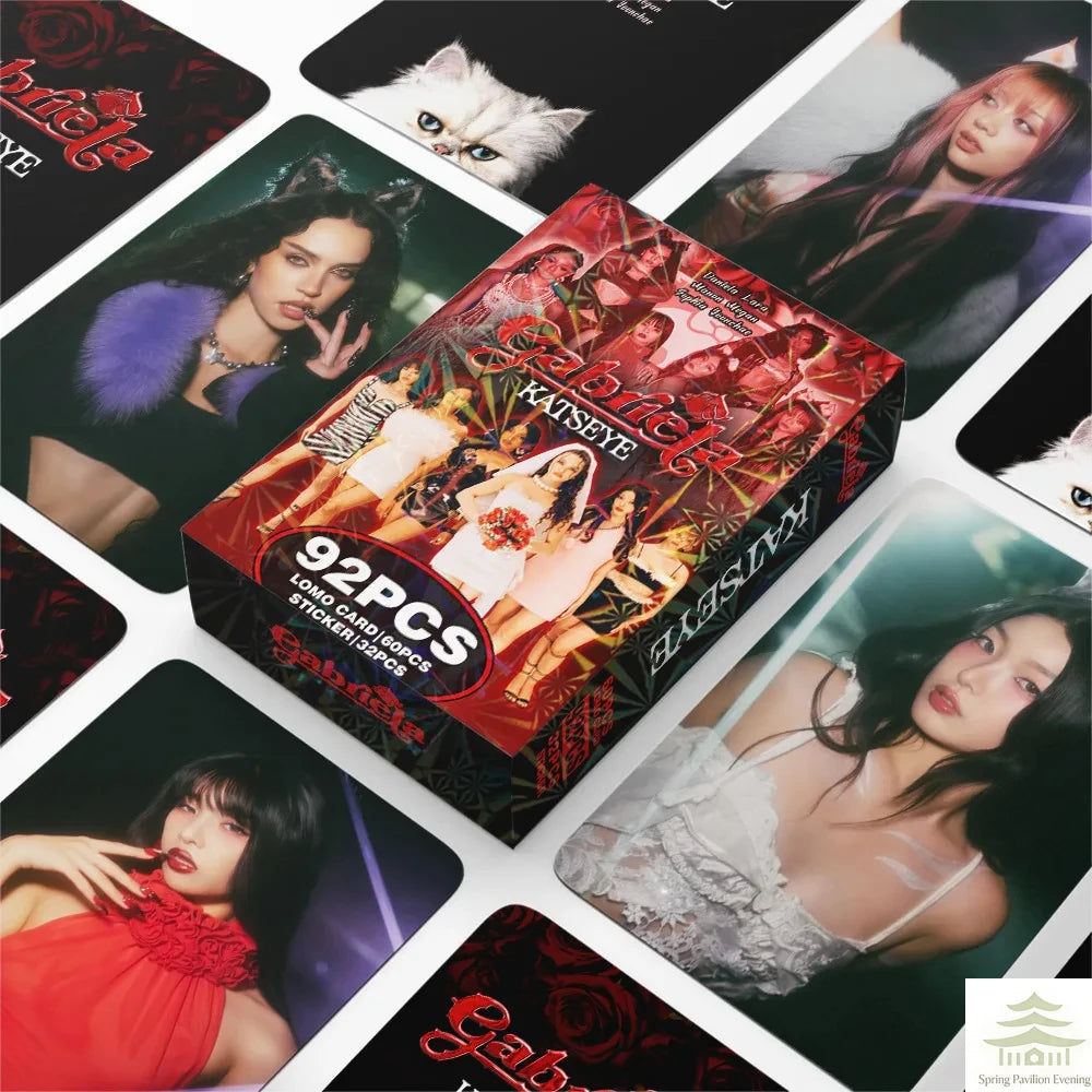 92Pcs Lomo Cards & Stickers Set - HD Aesthetic Photo Collectible Cards Gift for Fans