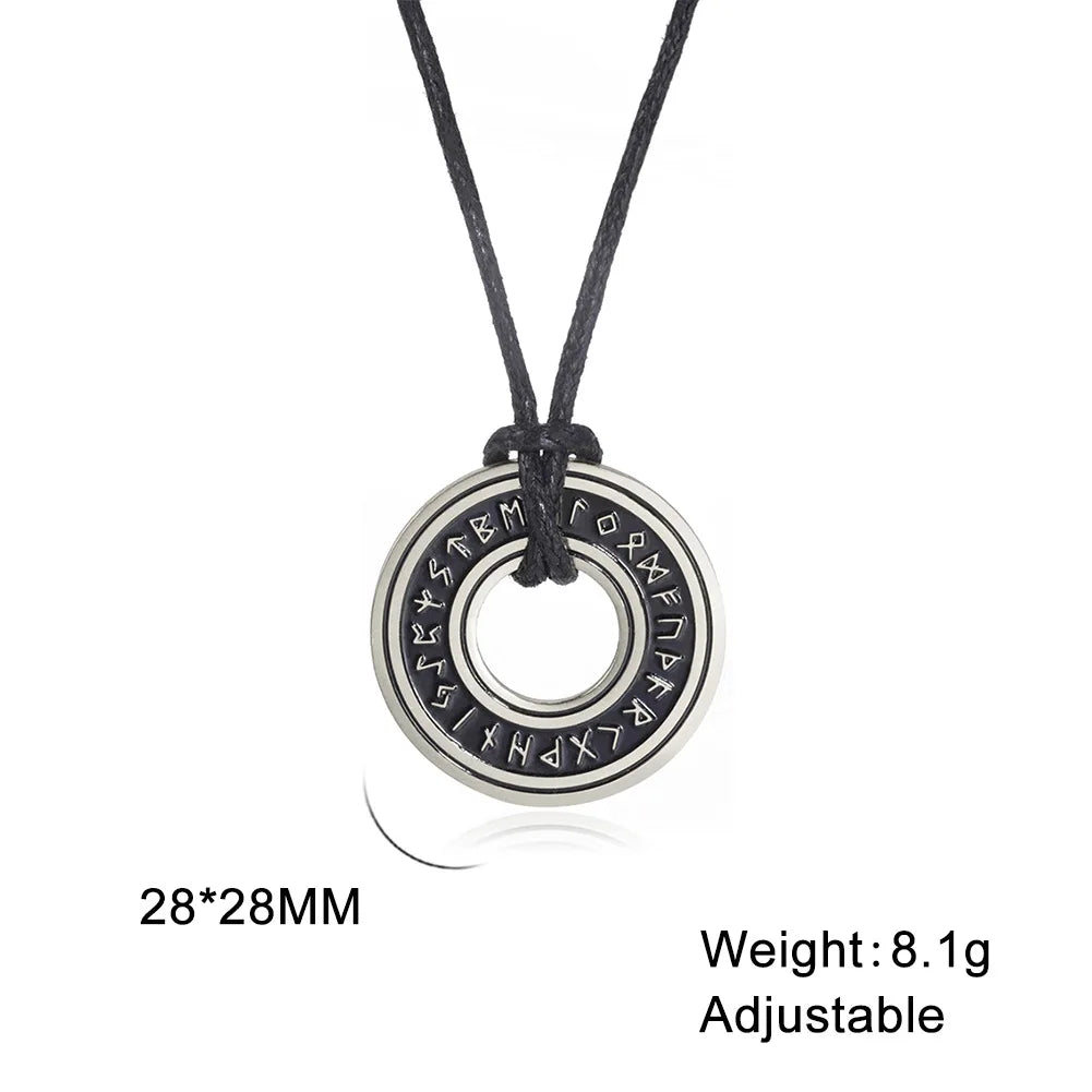 Uncharted 4 Nathan Drake Necklace — Vintage Leather Pendant Cosplay Ring Gaming Jewelry Prop