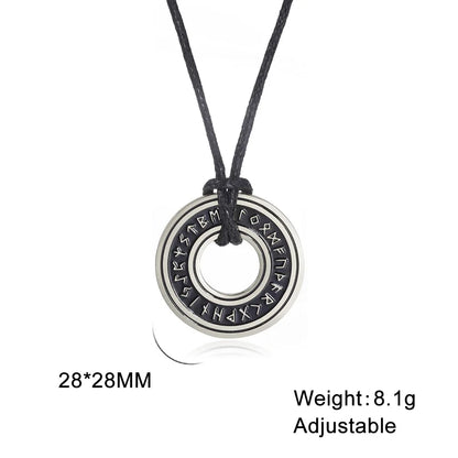 Uncharted 4 Nathan Drake Necklace — Vintage Leather Pendant Cosplay Ring Gaming Jewelry Prop