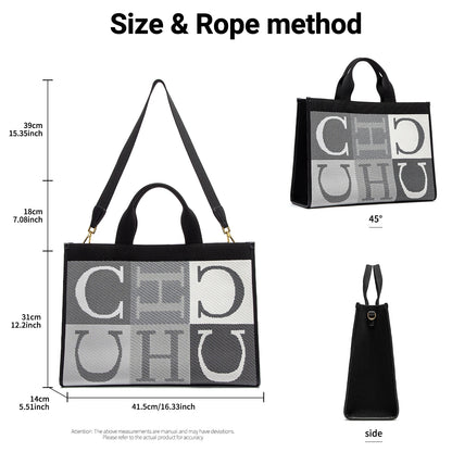 CHCH Women's Shopping Bag 2025 – New Eco-Friendly Flyknit Simple Mommy Bag