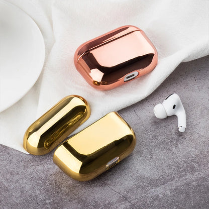 Electroplated Gold AirPods Pro 2 Case – Plating Cover for Apple AirPods Pro 1, 2 & 3, Stylish Earphone Protector