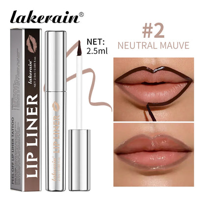 Peel Off Lip Stain Pencil - Matte Waterproof Long Lasting Smudge Proof Lip Liner Tattoo Makeup