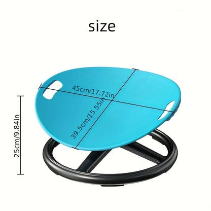 Ergonomic Swivel Sensory Chair - Eggshell Design with Anti-Slip Base & Durable Plastic