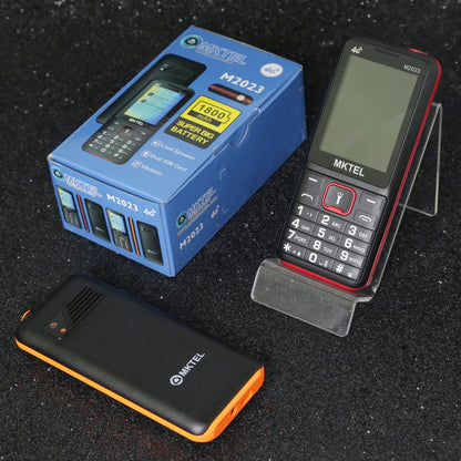 MKTEL M2023 4G Feature Phone – 2.4" Screen, Dual SIM, 1800mAh Battery, MP3/MP4/FM Radio, Puguang Lamp